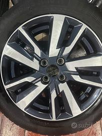 4 CERCHI CON GOMME RENAULT CLIO NISSAN MICRA 195/5