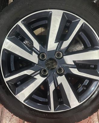 4 CERCHI CON GOMME RENAULT CLIO NISSAN MICRA 195/5