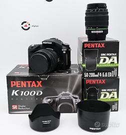 Pentax K100D + 18-55 + 50-200 4.600 Scatti