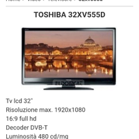 Televisore Toshiba 32" difettoso