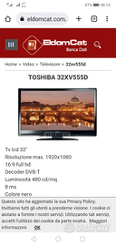 Tv Toshiba 32" come ricambi