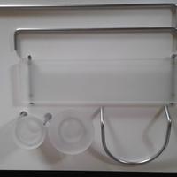 SET ACCESORI BAGNO 7 PEZZI FILO'CROMO SATINATO