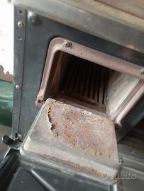 stufa a legna con cucina