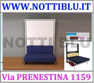 Letto a Scomparsa V77 2 piazze in legno nobilitato