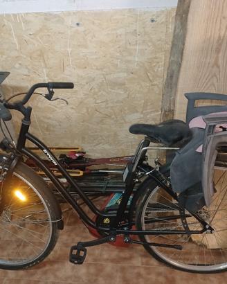 bici da donna con seggiolino  