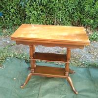 Vecchia consolle tavolino da gioco vintage