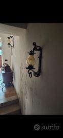 Coppia Lampade da Muro Vintage - Ferro Battuto