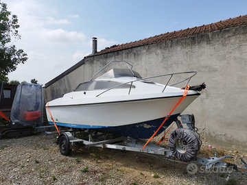 Barca Pilotina 6 m con motore 40cv e carrello
