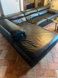 Divano di vera pelle Dondi salotti