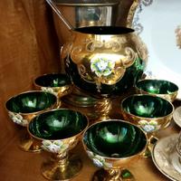 servizio cocktail Vetro Murano lavorazione fuochi 