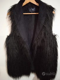 Armani pellicciotto sintetico smanicato