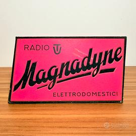 CARTELLINO PUBBLICITARIO RADIO TV MAGNADYNE 1959