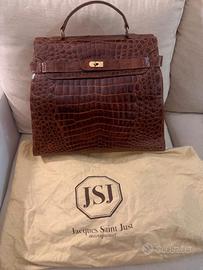 Borsa in pelle di coccodrillo Jacques Saint Just