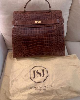 Borsa in pelle di coccodrillo Jacques Saint Just