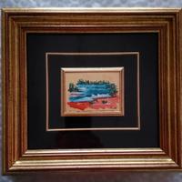 Quadro - Dipinto Tempera acrilica su foglia ORO.