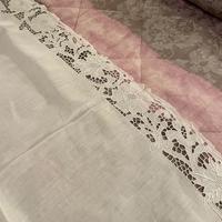 Lenzuolo lino ricamato a mano