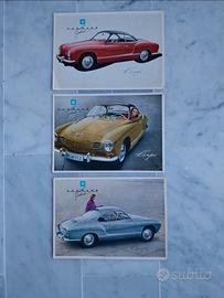 Set 3 Cartoline Originali Volkswagen VW Karmann Gh