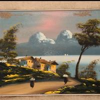 Antico quadro olio su tela