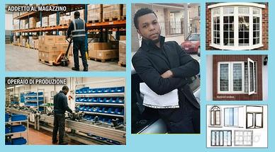 Operaio di produzione, serramentista o magazzino