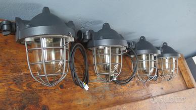 LAMPADA A SOSPENSIONE STILE INDUSTRIALE 4pz