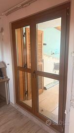 finestra in pvc piu persiana in legno