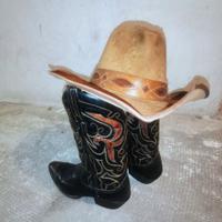 SET  WESTERN VINTAGE Stivali Dan Post+CAPPELLO