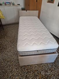 LETTO SINGOLO + RETE MOTORIZZATA+ MATERASSO 80X190