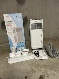 Condizionatore portatile con accessori e scstola