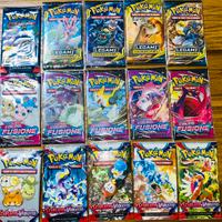 Bustine carte pokemon sealed nuove legami  fusione