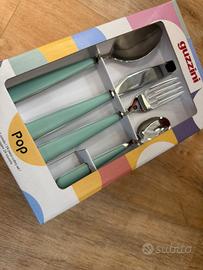 set di 24 posate guzzini pop nuove con cartellino 