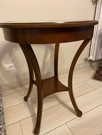 Tavolino in legno e vetro
