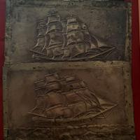 Quadro con lame in bronzo