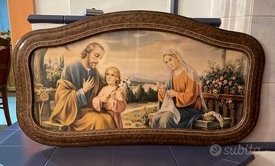 Capo letto Sacra Famiglia vintage