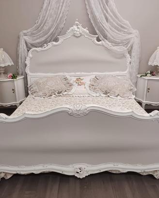 letto e comodini shabby 