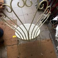 Sedie metallo dipinto da giardino