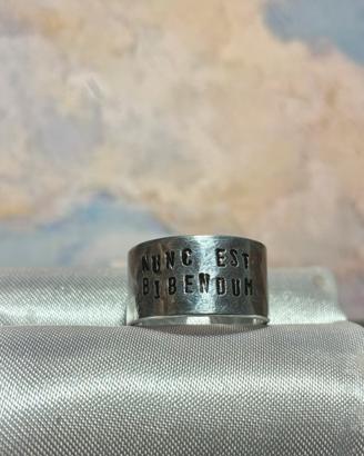 Anello regolabile frase incisione