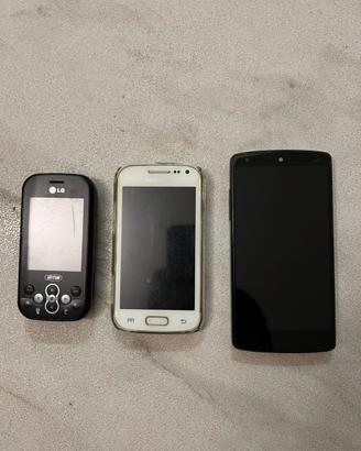 Cellulari LG e Samsung