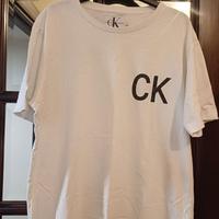 T-shirt Calvin Klein bianca uomo.