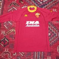 AS Roma Maglia Calcio Gara XL Ina Assitalia Soccer