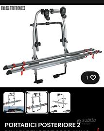 portabici posteriore universale menabo'steel bike 