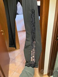 Leggins lungo con pizzo laterale nero tg54/56