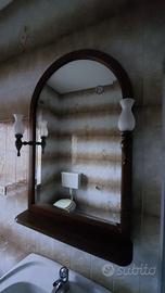 specchio bagno con 2 luci