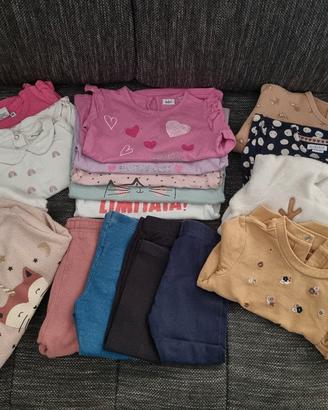 Lotto abbigliamento bimba 1,5- 2 anni