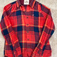 Camicia Hollister rossa a quadri L