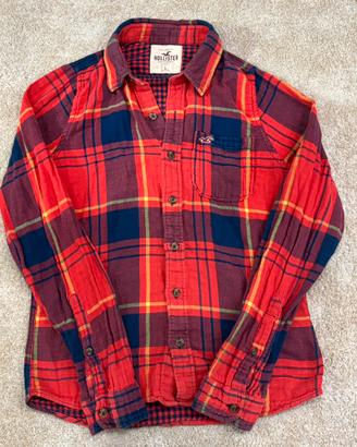 Camicia Hollister rossa a quadri L