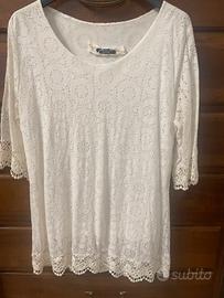 Camicia in pizzo nuova prodotto italiano