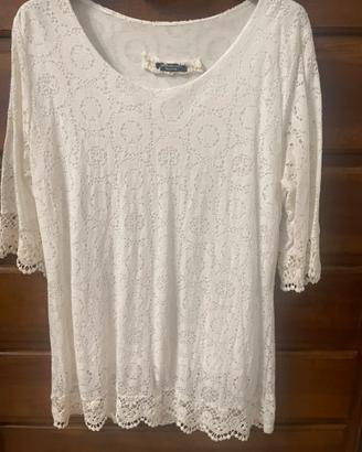Camicia in pizzo nuova prodotto italiano