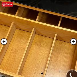 Porta capsule in legno con specchio sopra