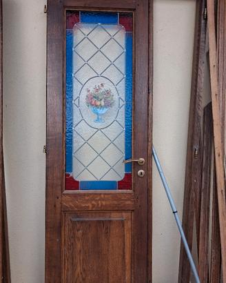 porta in rovere  massello
