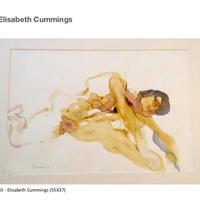 Elisabeth Cummings - Acquerello Originale 55x37 cm